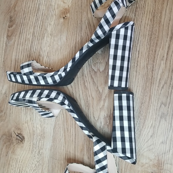 Libby Edelman Le Amanda Womens Strappy Gingham Block Heel Platform Sanda… - Picture 6 of 15